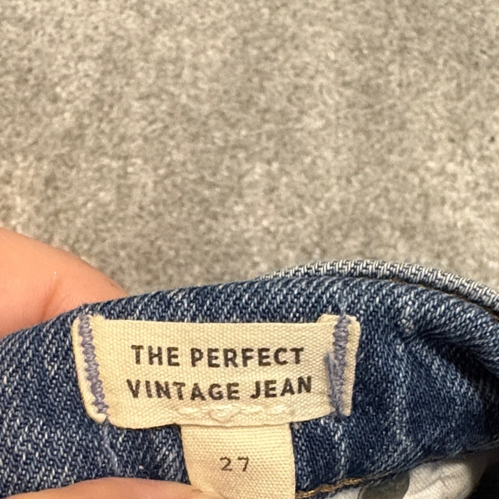 Madewell Women's the perfect vintage hi rise Straight Leg Jeans 27 - Picture 4 of 4
